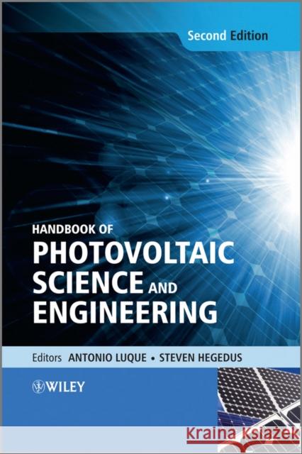 Handbook of Photovoltaic Science and Engineering  9780470721698 JOHN WILEY AND SONS LTD