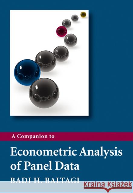 A Companion to Econometric Analysis of Baltagi, Badi H. 9780470744031