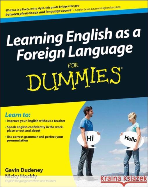 Learning English as a Foreign Language For Dummies  9780470747476 John Wiley & Sons Inc