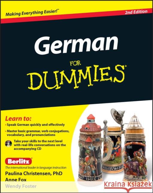 German for Dummies [With CD (Audio)] Christensen, Paulina 9780470901014