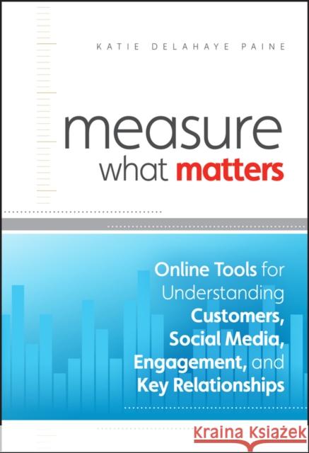 Measure What Matters: Online Tools for Understanding Customers, Social Media, Engagement, and Key Relationships Delahaye Paine, Katie 9780470920107 John Wiley & Sons