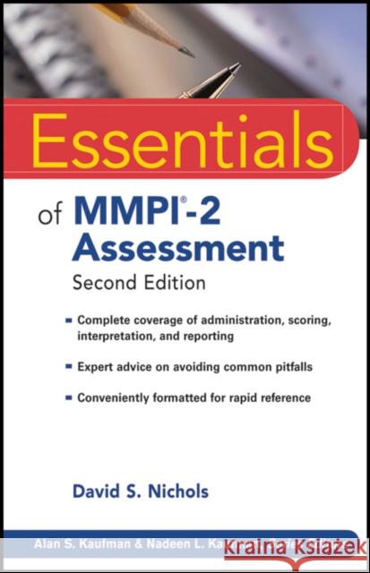 Essentials of Mmpi-2 Assessment Kaufman, Alan S. 9780470923238
