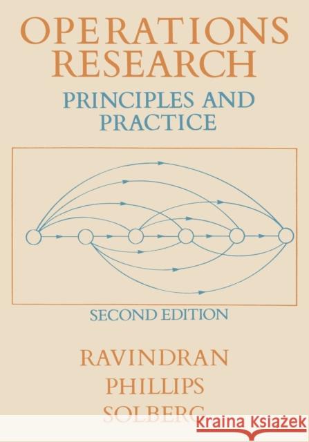 Operations Research: Principles and Practice Ravindran, A. 9780471086086 John Wiley & Sons