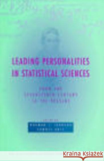 Leading Personalities in Statistical Sciences: From the Seventeenth Century to the Present Johnson, Norman L. 9780471163817