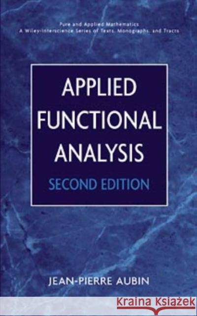 Applied Functional Analysis Jean Pierre Aubin 9780471179764
