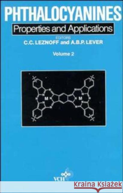 Phthalocyanines Lever, A. B. P. 9780471188285 Wiley-VCH Verlag GmbH