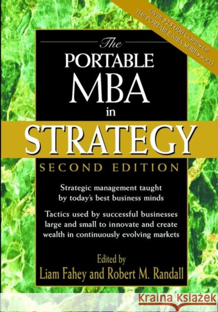 The Portable MBA in Strategy Liam Fahey Robert M. Randall 9780471197089 John Wiley & Sons