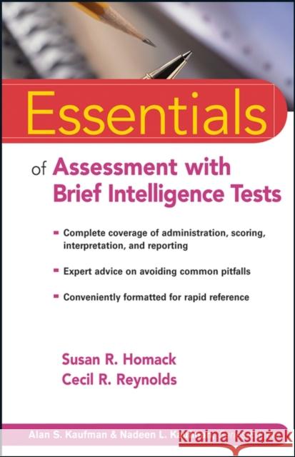 Brief Intelligence Essentials Homack, Susan R. 9780471264125 John Wiley & Sons