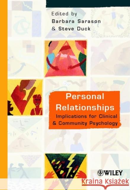Personal Relationships: Implications for Clinical and Community Psychology Sarason, Barbara R. 9780471491613