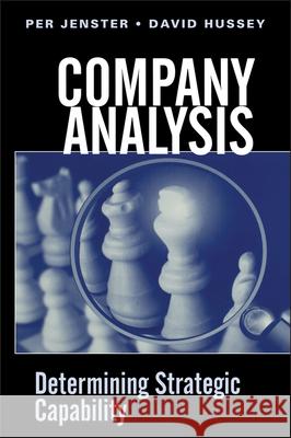 Company Analysis: Determining Strategic Capability Jenster, Per V. 9780471494546