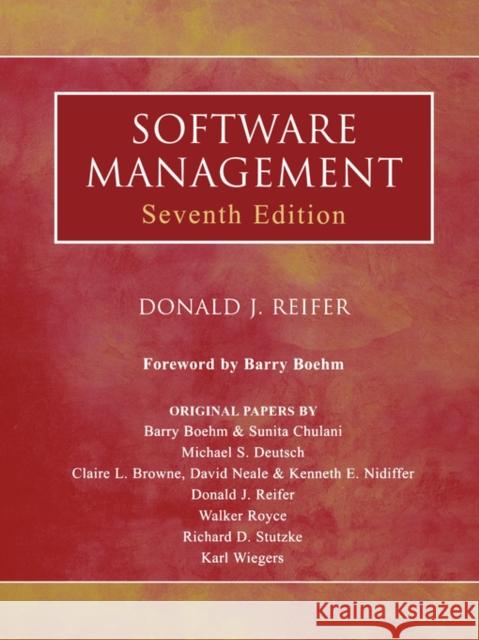Software Management Donald J. Reifer Barry Boehm 9780471775621