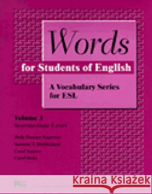 Words for Students of English: A Vocabulary Series for ESL Holly Deemer Rogerson 9780472002436 The University of Michigan Press