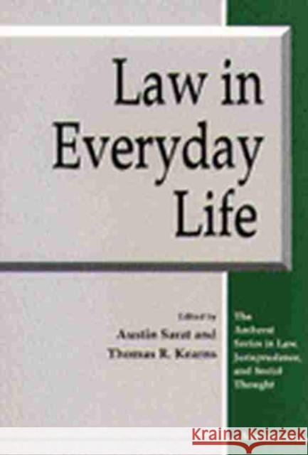 Law in the Domains of Culture Austin Sarat Thomas R. Kearns 9780472087013 University of Michigan Press