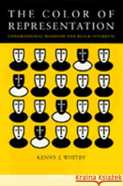 The Color of Representation: Congressional Behavior and Black Interests Whitby, Kenny J. 9780472087020