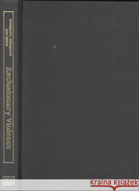 Exclusionary Violence: Antisemitic Riots in Modern German History Hoffmann, Christhard 9780472097968 University of Michigan Press