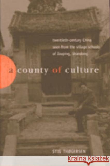 A County of Culture: Twentieth-Century China Seen from the Village Schools of Zouping, Shandong Thogersen, Stig Bjarka 9780472112838 University of Michigan Press