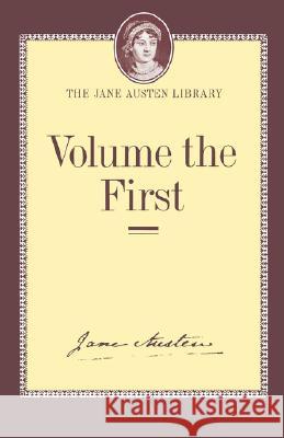 Volume the First Jane Austen David Cecil 9780485105018