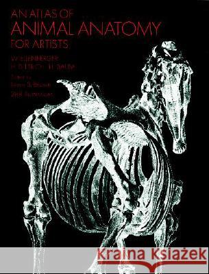 An Atlas of Animal Anatomy for Artists W. Ellenberger Lewis S. Brown Helen Weinbaum 9780486200828 Dover Publications