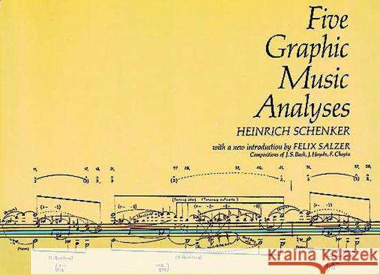 Five Graphic Music Analyses Heinrich Schenker 9780486222943 Dover Publications Inc.