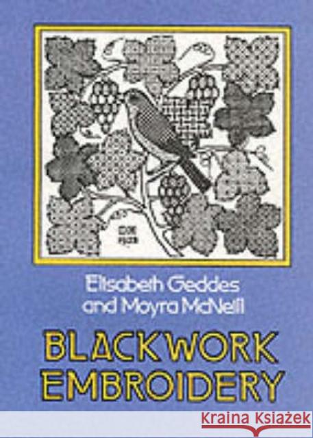 Blackwork Embroidery Elisabeth Geddes Moyra McNeill 9780486232454 