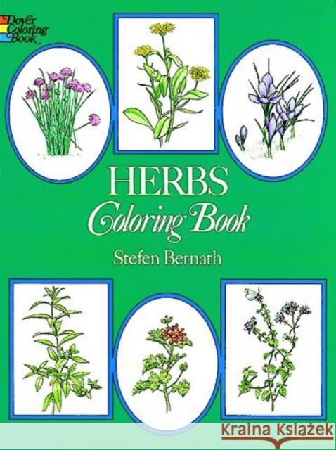 Herbs Coloring Book Stefen Bernath 9780486234991 