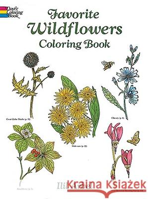 Favorite Wildflowers Coloring Book Arbel, Ilil 9780486267296 Dover Publications