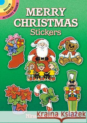 Merry Christmas Stickers Nina Barbaresi 9780486271507 Dover Publications Inc.