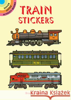 Train Stickers Bruce LaFontaine LaFontaine 9780486403106 Dover Publications