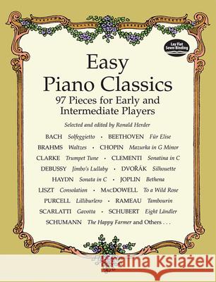 Easy Piano Classics 97 Pieces For Early Ronald Herder 9780486404073 Dover Publications Inc.
