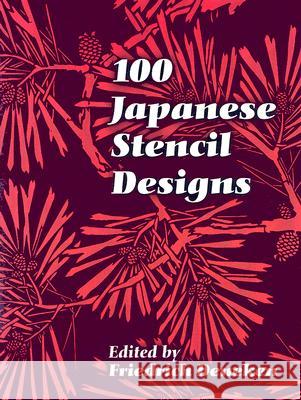 100 Japanese Stencil Designs Friedrich Deneken 9780486447247 Dover Publications