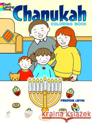 Chanukah Coloring Book Freddie Levin 9780486482866 Dover Publications