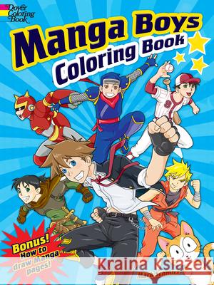 Manga Boys Coloring Book Mark Schmitz 9780486497105