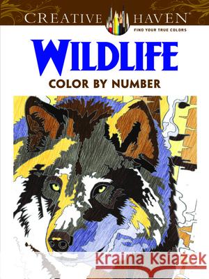 Creative Haven Wildlife Color by Number Coloring Book Diego Jourdan Pereira 9780486798561 Dover Publications