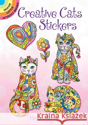 Creative Cats Stickers Marjorie Sarnat 9780486807034 Dover Publications
