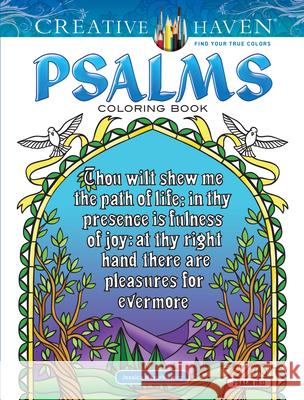 Creative Haven Psalms Coloring Book Jessica Mazurkiewicz 9780486816708 Dover Publications