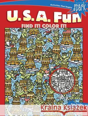 SPARK U.S.A. Fun Find It! Color It! Diana Zourelias 9780486818931 Dover Publications