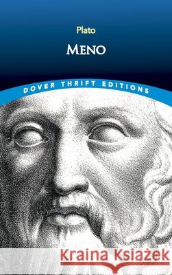 Meno Plato                                    Benjamin Jowett 9780486831787 Dover Publications