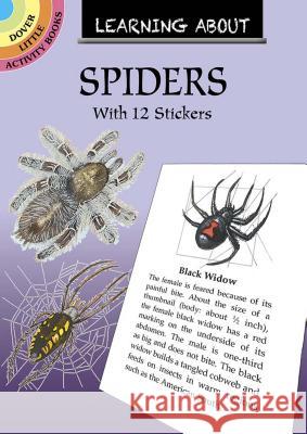 Learning About Spiders: With 12 Stickers Jan Sovak 9780486837154 Dover Publications