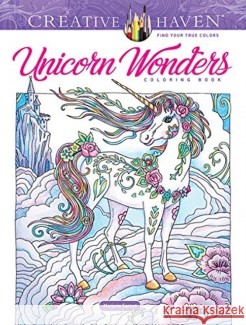 Creative Haven Unicorn Wonders Coloring Book Marjorie Sarnat 9780486847559 Dover Publications Inc.