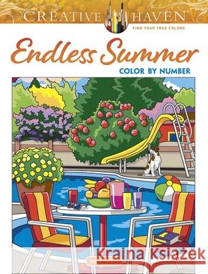 Creative Haven Endless Summer Color by Number George Toufexis 9780486848891 Dover Publications Inc.