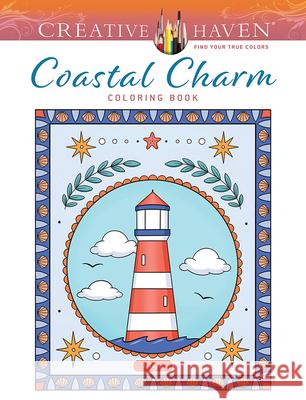 Creative Haven Coastal Charm Coloring Book Jo Taylor 9780486856643 Dover Publications