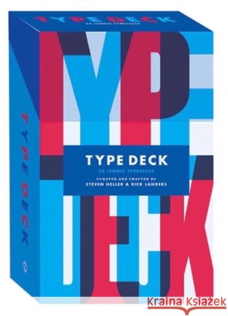 Type Deck: Index Cards Steven Heller Rick Landers 9780500420799 Thames & Hudson