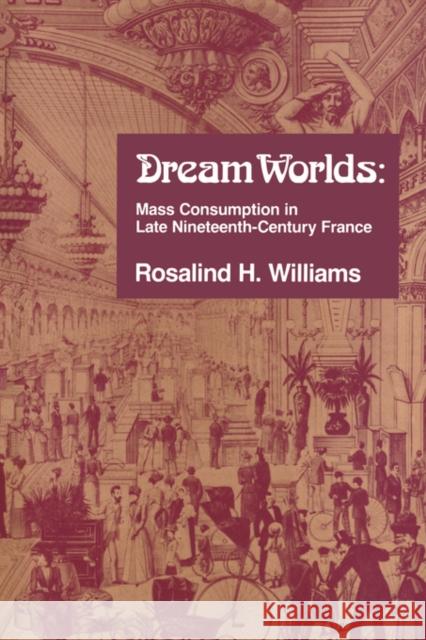 Dream Worlds: Mass Consumption in Late Nineteenth-Century France Williams, Rosalind H. 9780520074248 University of California Press