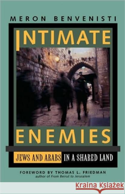 Intimate Enemies: Jews and Arabs in a Shared Land Benvenisti, Meron 9780520085671 University of California Press