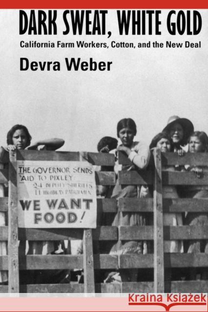 Dark Sweat, White Gold: California Farm Workers, Cotton, and the New Deal Weber, Devra 9780520207103 University of California Press