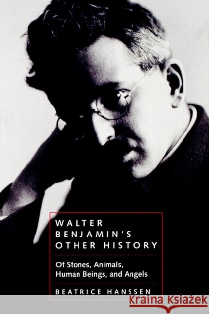 Walter Benjamin's Other History: Of Stones, Animals, Human Beings, and Angelsvolume 15 Hanssen, Beatrice 9780520226845 University of California Press