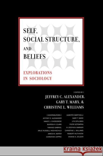 Self, Social Structure, and Beliefs: Explorations in Sociology Alexander, Jeffrey C. 9780520241374 University of California Press