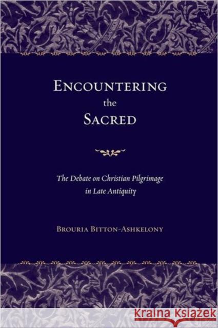 Encountering the Sacred: The Debate on Christian Pilgrimage in Late Antiquityvolume 38 Bitton-Ashkelony, Brouria 9780520241916 University of California Press
