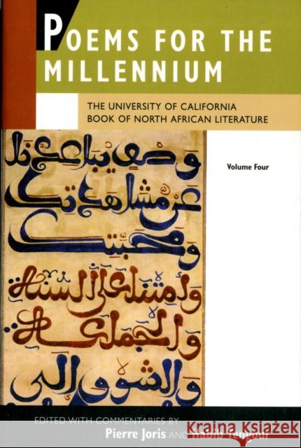 Poems for the Millennium, Volume Four: The University of California Book of North African Literature Joris, Pierre 9780520273856 0