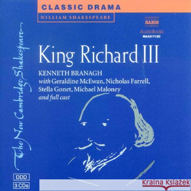King Richard III Audio CD Set (3 Cds) Shakespeare, William 9780521006392 Cambridge University Press